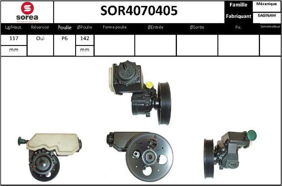 STARTCAR SOR4070405 - Хидравлична помпа, кормилно управление vvparts.bg