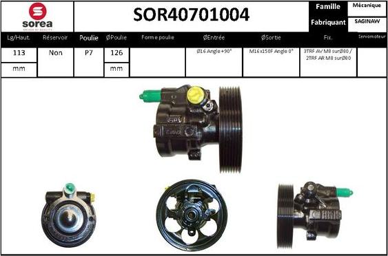 STARTCAR SOR40701004 - Хидравлична помпа, кормилно управление vvparts.bg