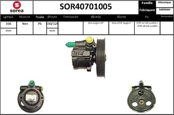 STARTCAR SOR40701005 - Хидравлична помпа, кормилно управление vvparts.bg