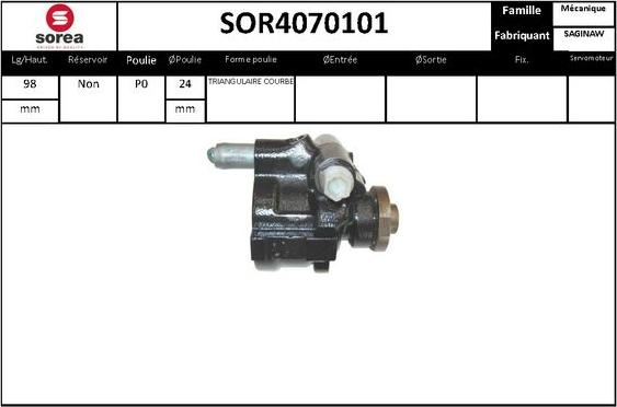 STARTCAR SOR4070101 - Хидравлична помпа, кормилно управление vvparts.bg