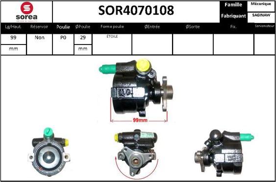 STARTCAR SOR4070108 - Хидравлична помпа, кормилно управление vvparts.bg