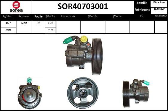 STARTCAR SOR40703001 - Хидравлична помпа, кормилно управление vvparts.bg