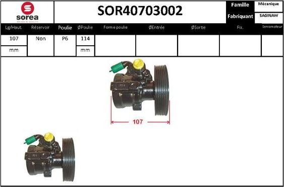 STARTCAR SOR40703002 - Хидравлична помпа, кормилно управление vvparts.bg