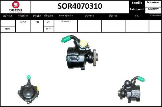 STARTCAR SOR4070310 - Хидравлична помпа, кормилно управление vvparts.bg