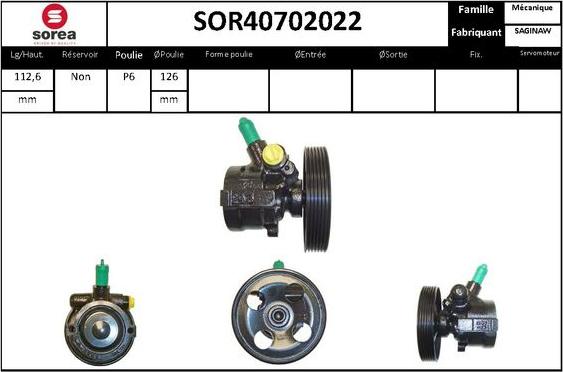 STARTCAR SOR40702022 - Хидравлична помпа, кормилно управление vvparts.bg