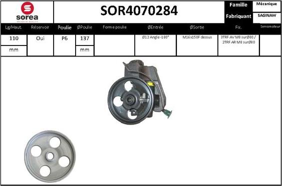 STARTCAR SOR4070284 - Хидравлична помпа, кормилно управление vvparts.bg