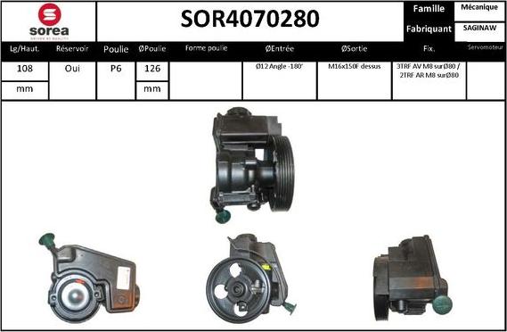 STARTCAR SOR4070280 - Хидравлична помпа, кормилно управление vvparts.bg