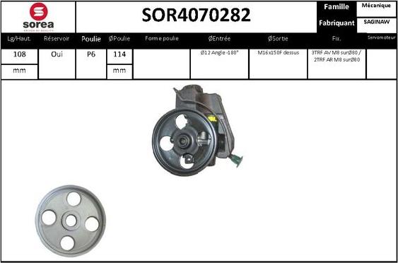 STARTCAR SOR4070282 - Хидравлична помпа, кормилно управление vvparts.bg