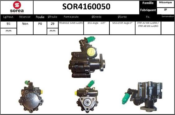 STARTCAR SOR4160050 - Хидравлична помпа, кормилно управление vvparts.bg