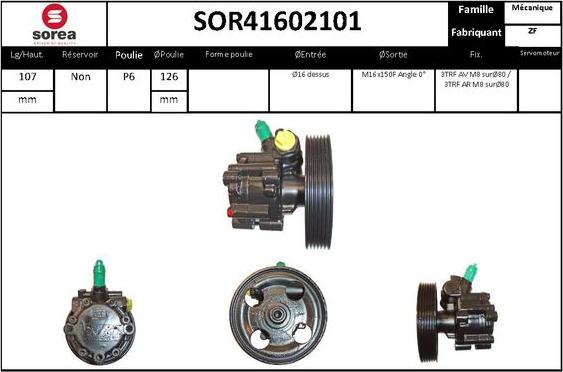 STARTCAR SOR41602101 - Хидравлична помпа, кормилно управление vvparts.bg