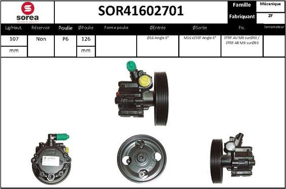 STARTCAR SOR41602701 - Хидравлична помпа, кормилно управление vvparts.bg