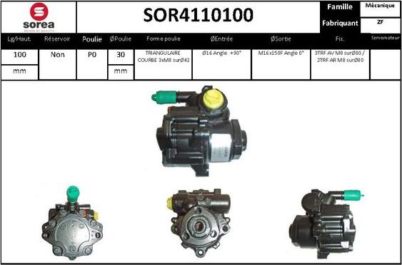 STARTCAR SOR4110100 - Хидравлична помпа, кормилно управление vvparts.bg