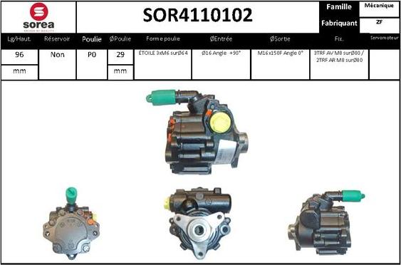 STARTCAR SOR4110102 - Хидравлична помпа, кормилно управление vvparts.bg