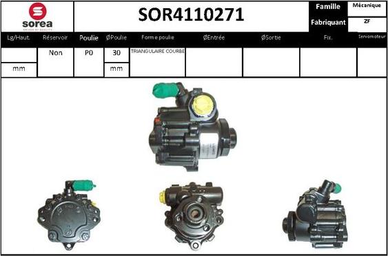 STARTCAR SOR4110271 - Хидравлична помпа, кормилно управление vvparts.bg