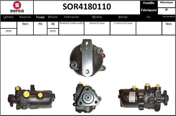 STARTCAR SOR4180110 - Хидравлична помпа, кормилно управление vvparts.bg