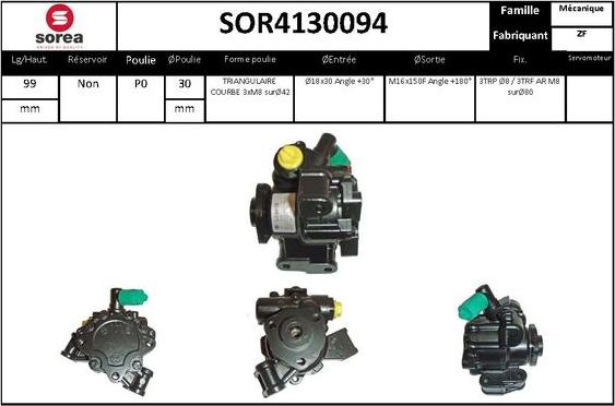 STARTCAR SOR4130094 - Хидравлична помпа, кормилно управление vvparts.bg