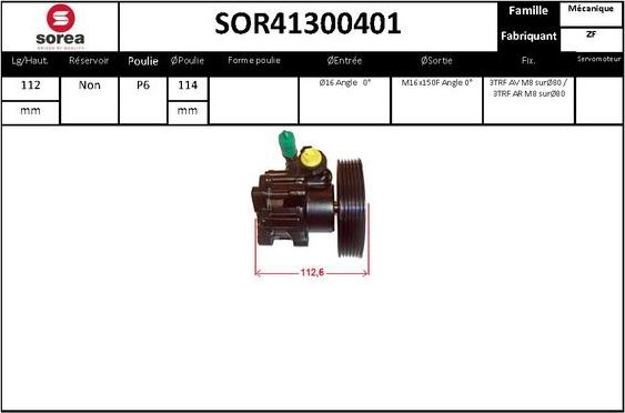 STARTCAR SOR41300401 - Хидравлична помпа, кормилно управление vvparts.bg