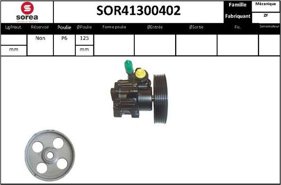 STARTCAR SOR41300402 - Хидравлична помпа, кормилно управление vvparts.bg