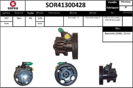 STARTCAR SOR41300428 - Хидравлична помпа, кормилно управление vvparts.bg