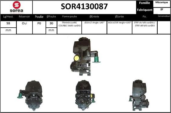 STARTCAR SOR4130087 - Хидравлична помпа, кормилно управление vvparts.bg