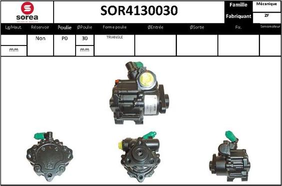 STARTCAR SOR4130030 - Хидравлична помпа, кормилно управление vvparts.bg