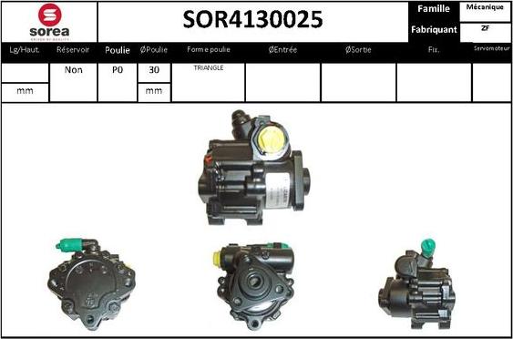 STARTCAR SOR4130025 - Хидравлична помпа, кормилно управление vvparts.bg