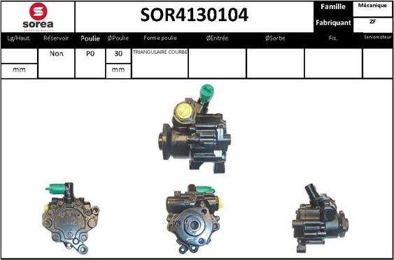 STARTCAR SOR4130104 - Хидравлична помпа, кормилно управление vvparts.bg