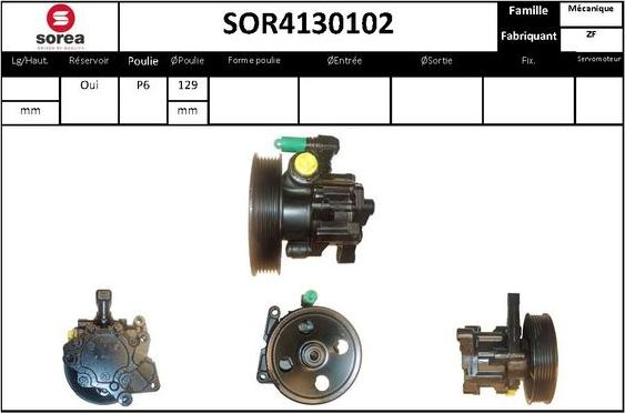 STARTCAR SOR4130102 - Хидравлична помпа, кормилно управление vvparts.bg