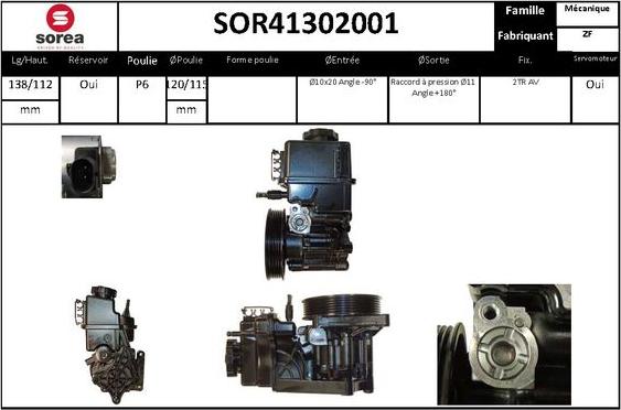 STARTCAR SOR41302001 - Хидравлична помпа, кормилно управление vvparts.bg