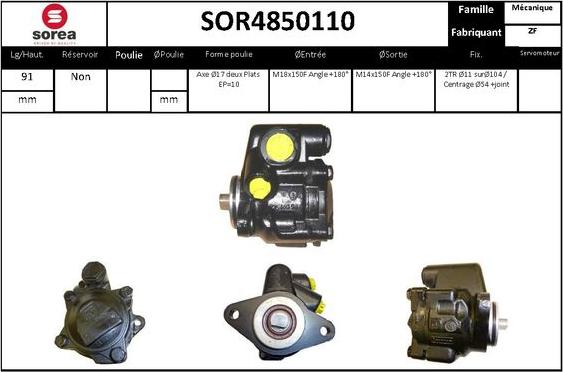 STARTCAR SOR4850110 - Хидравлична помпа, кормилно управление vvparts.bg