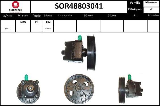 STARTCAR SOR48803041 - Хидравлична помпа, кормилно управление vvparts.bg