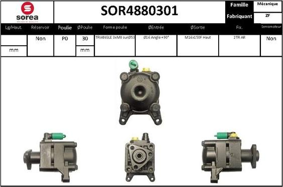 STARTCAR SOR4880301 - Хидравлична помпа, кормилно управление vvparts.bg