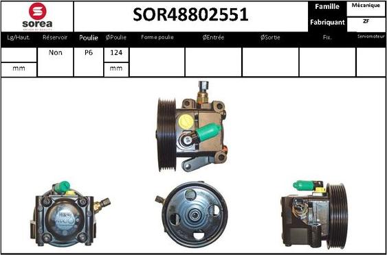 STARTCAR SOR48802551 - Хидравлична помпа, кормилно управление vvparts.bg