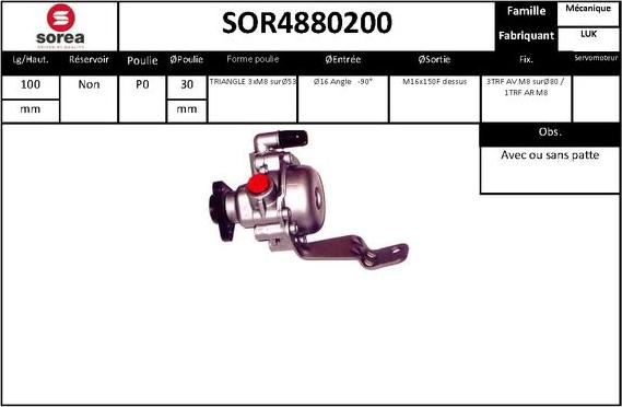 STARTCAR SOR4880200 - Хидравлична помпа, кормилно управление vvparts.bg