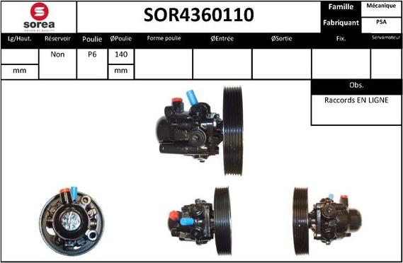 STARTCAR SOR4360110 - Хидравлична помпа, кормилно управление vvparts.bg