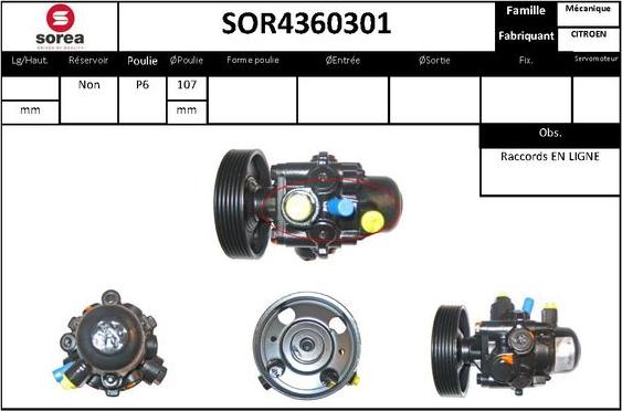 STARTCAR SOR4360301 - Хидравлична помпа, кормилно управление vvparts.bg