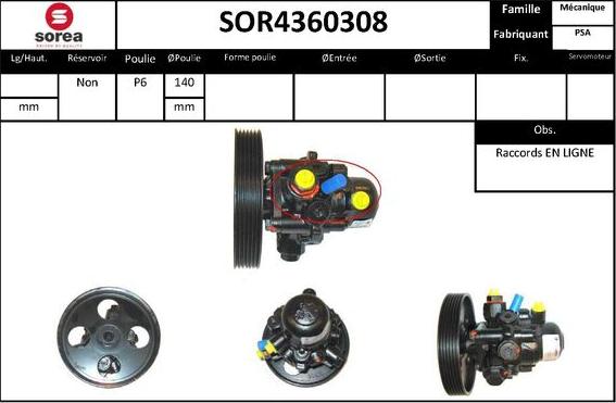 STARTCAR SOR4360308 - Хидравлична помпа, кормилно управление vvparts.bg