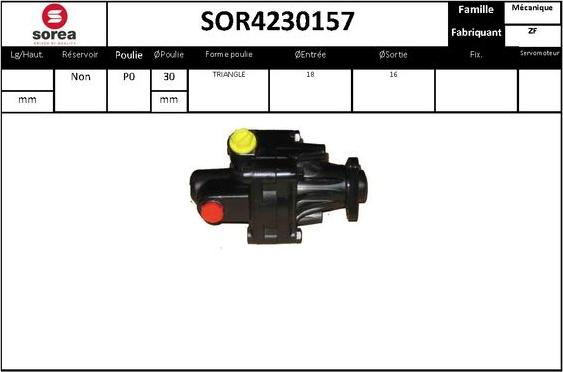 STARTCAR SOR4230157 - Хидравлична помпа, кормилно управление vvparts.bg