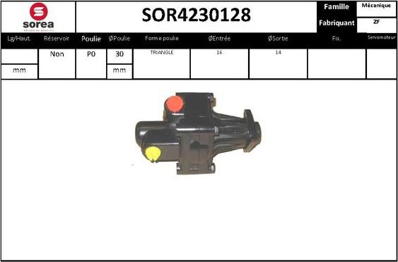 STARTCAR SOR4230128 - Хидравлична помпа, кормилно управление vvparts.bg