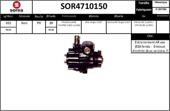 STARTCAR SOR4710150 - Хидравлична помпа, кормилно управление vvparts.bg