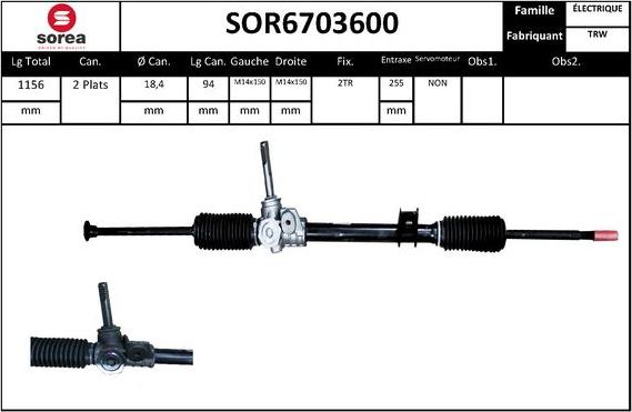 STARTCAR SOR6703600 - Кормилна кутия vvparts.bg