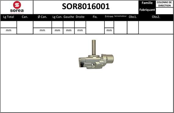 STARTCAR SOR8016001 - Кормилна колона vvparts.bg