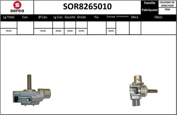 STARTCAR SOR8265010 - Кормилна колона vvparts.bg