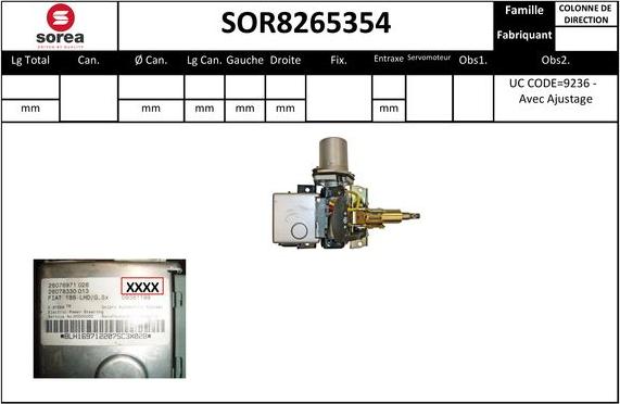 STARTCAR SOR8265354 - Кормилна колона vvparts.bg