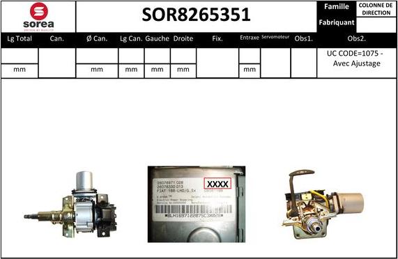 STARTCAR SOR8265351 - Кормилна колона vvparts.bg