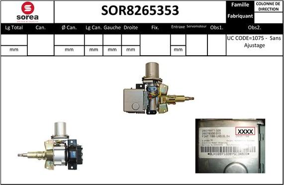 STARTCAR SOR8265353 - Кормилна колона vvparts.bg