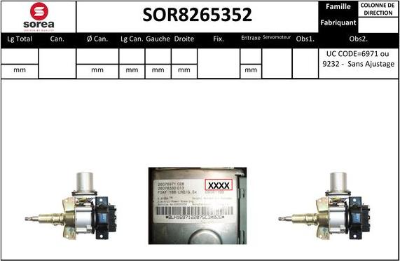 STARTCAR SOR8265352 - Кормилна колона vvparts.bg