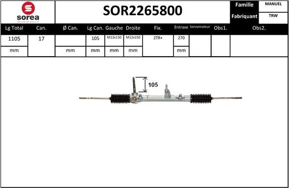 STARTCAR SOR2265800 - Кормилна кутия vvparts.bg