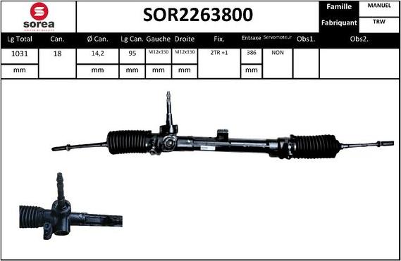 STARTCAR SOR2263800 - Кормилна кутия vvparts.bg