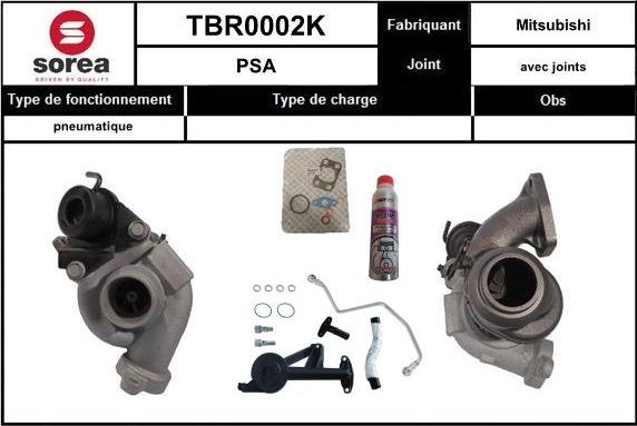 STARTCAR TBR0002K - Турбина, принудително пълнене с въздух vvparts.bg